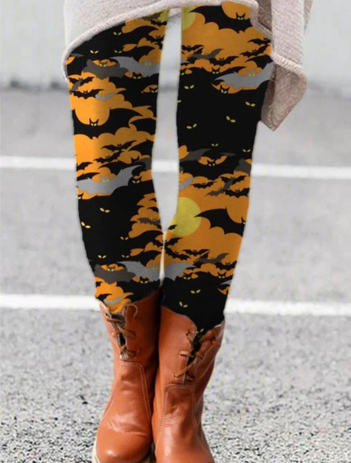 European And American Spring And Autumn New Digital Printing Fashion Leggings Trendy Yoga Pants Tights