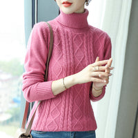 Turtleneck Cashmere Sweater Women's Wear Autumn And Winter Thick Warm Casual Top