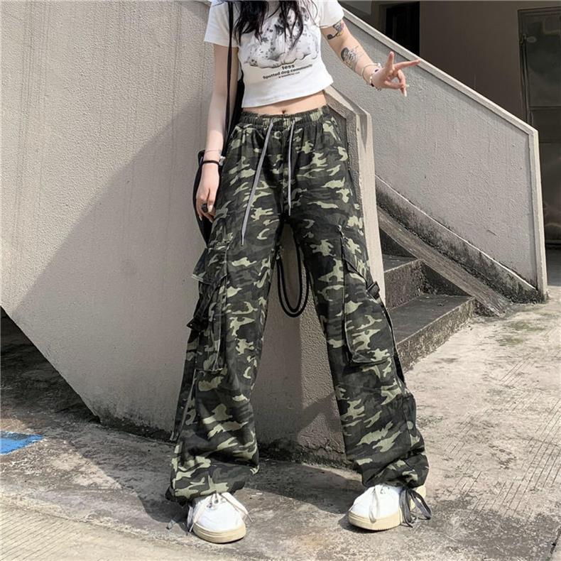 Retro Hip Hop Camouflage Slacks