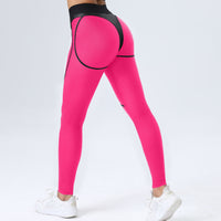 Skinny Yoga Pants Patchwork Sexy Sports Hip-lifting Trousers Fitness