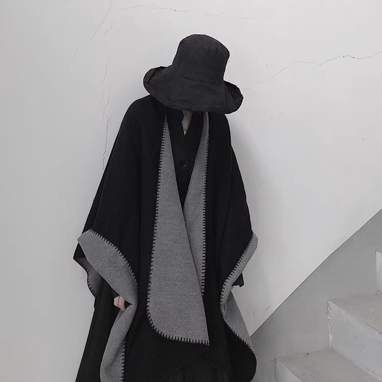 Double-sided Design Cashmere-like Outer Scarf