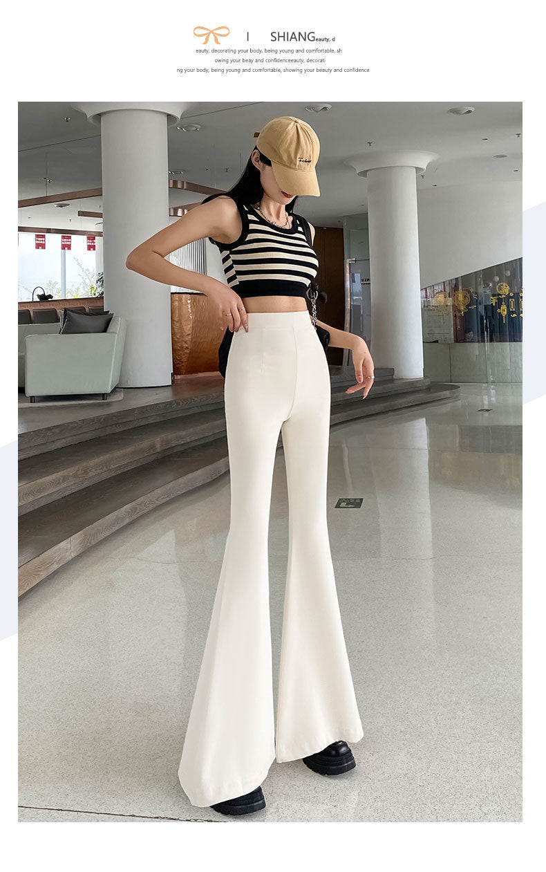 Black Suit Thin Lengthened Casual Pants