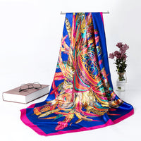 Women's Silk Scarf Multi-functional Small Silk Satin Shawl