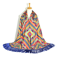 Printed Tassel Long Scarf Travel Ethnic Style Shawl