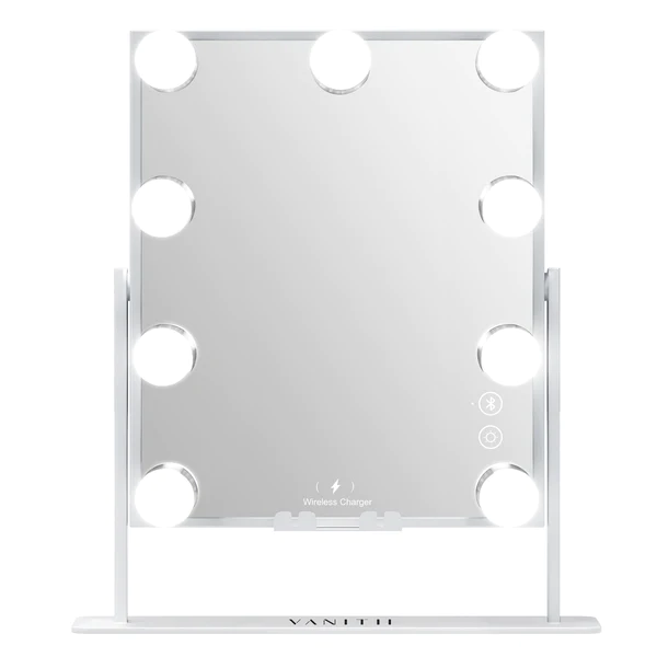 Fenair Hollywood Glow Vanity Mirror with Wireless Charging M - 9 Dimmable LED Bulbs