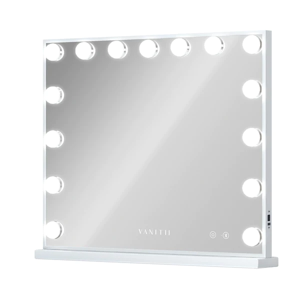 Mary Hollywood Vanity Mirror with Bluetooth XXL - 15 Dimmable LED Bulbs