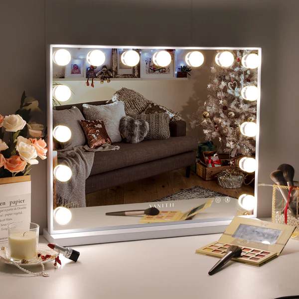 Mary Hollywood Vanity Mirror with Bluetooth XXL - 15 Dimmable LED Bulbs