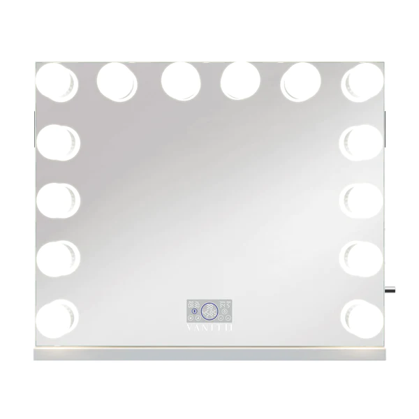 Marilyn Hollywood Vanity Mirror Pro Max - Tabletop or Wall Mount Vanity Mirror with 15 Dimmable LED Bulbs
