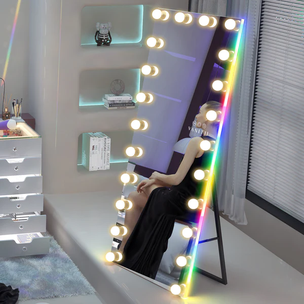 Hollywood Vanity Mirror - Full Length Vanity Mirror with RGB