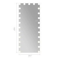 Hollywood Vanity Mirror - Full Length Vanity Mirror with 25 Dimmable LED Bulbs and RGB