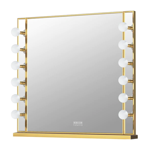 Chanel Gold Hollywood Vanity Mirror - 12 Dimmable LED Bulbs