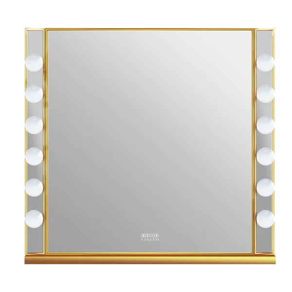 Chanel Gold Hollywood Vanity Mirror - 12 Dimmable LED Bulbs