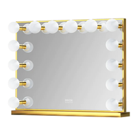 Chanel Gold Hollywood Vanity Mirror - 14 Dimmable LED Bulbs