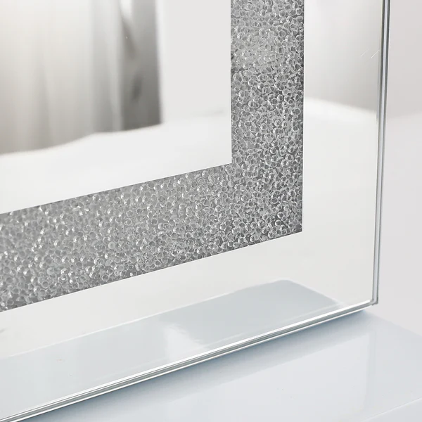 Crystal Hollywood Vanity Mirror with Bluetooth-Hollywood led strip Music Mirror