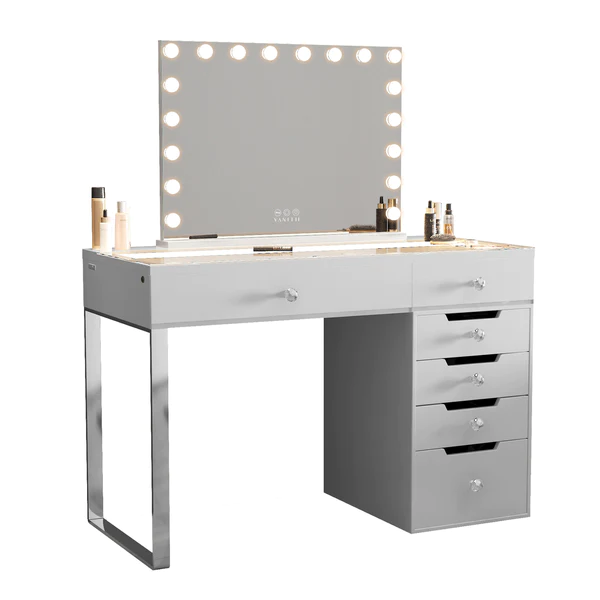 Diana Vanity Desk Pro - 6 Storage Drawers