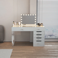 Diana Vanity Desk Pro - 6 Storage Drawers