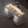 Eva Vanity Desk - 13 Storage Drawers with Full Light