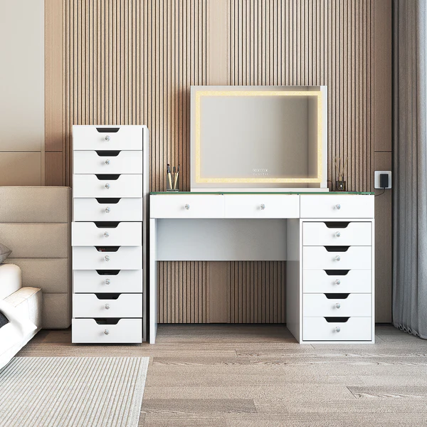 9-Drawer Makeup Vanity Storage Unit