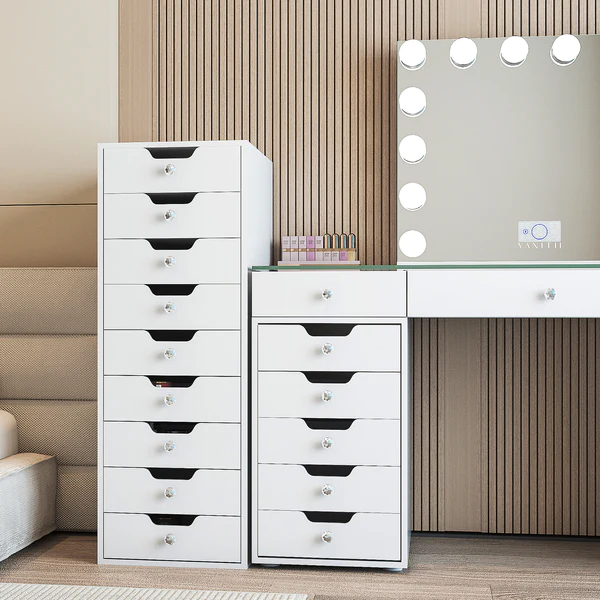 9-Drawer Makeup Vanity Storage Unit