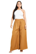 Camel Palazzo Trousers