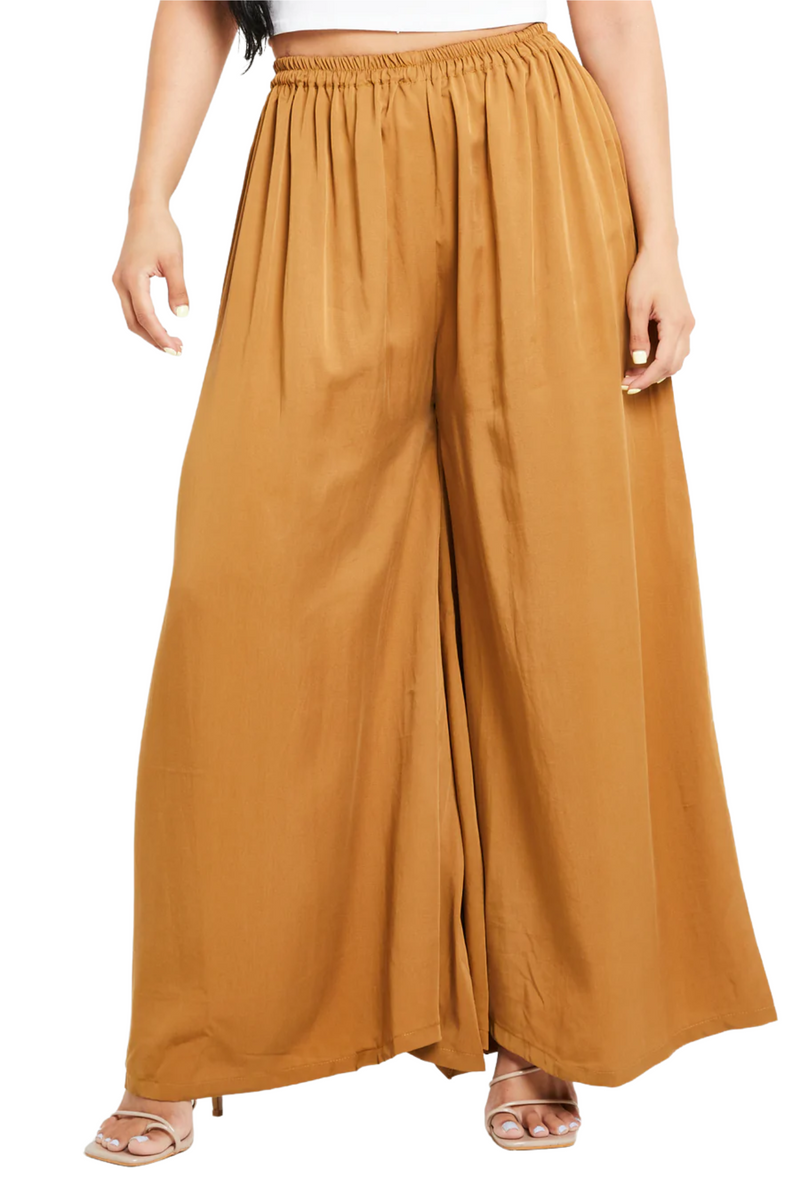 Camel Palazzo Trousers