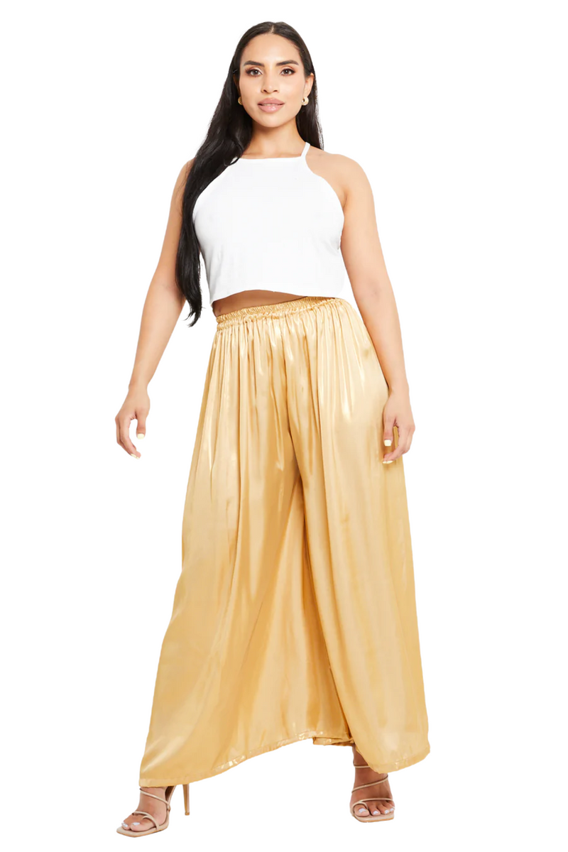 Silk Shimmery  Palazzo Trousers