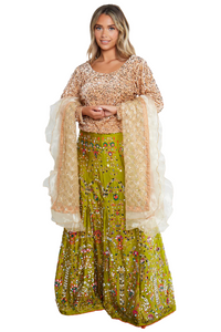 Lime Green Lengha