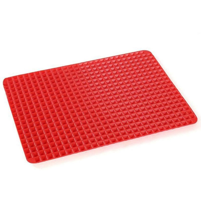 Pyramid Pan Silicone Baking Tray Cooking Mat Non Stick Fat Reducing Cooking Oven