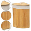 CORNER Natural Bamboo Laundry Basket-Natural