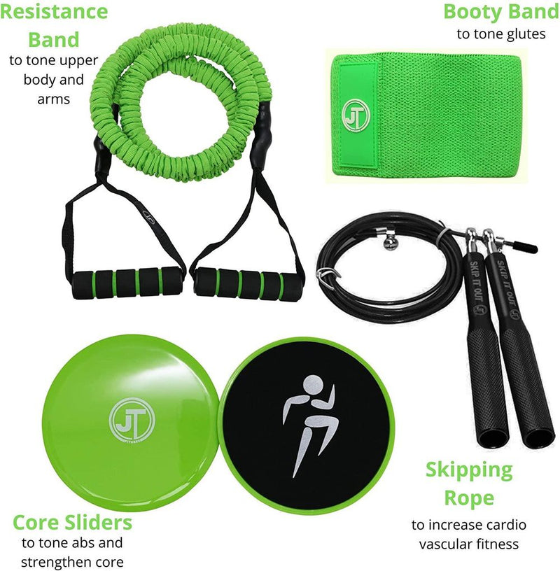 JT Fitness Booty Band Belt,Resistance Band for Legs & Glutes Fitness Band Green