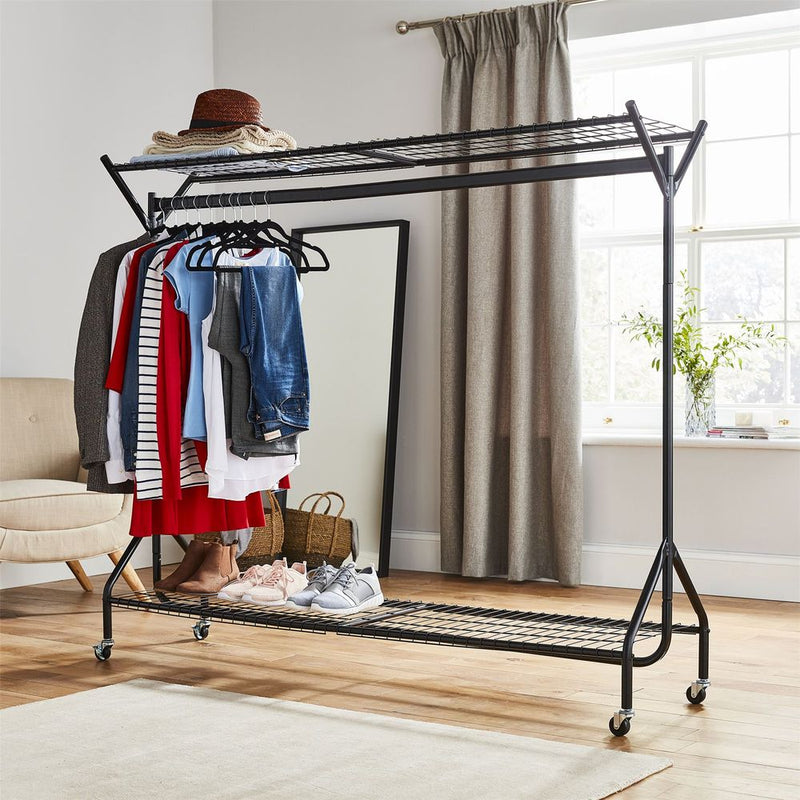 All in One Clothes Rail, Show Rack & hat/box rack