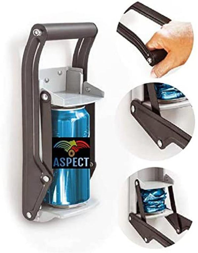 Aspect  Heavy duty Can Crusher, Recycling Wall Mounted Tool for Restaurant & Home