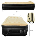 Jilong Luxury Twin Size Air Bed Mattress Soft Flocked Inflatable Camping Relaxing Airbed