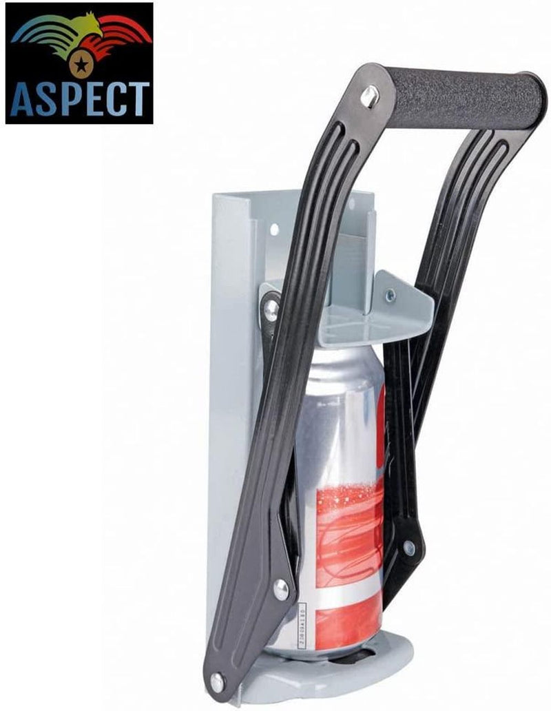 Aspect  Heavy duty Can Crusher, Recycling Wall Mounted Tool for Restaurant & Home