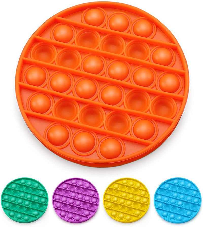 ASPECT Push Pop Bubble Stress Relief and Anti-Anxiety Tools for Kids Round Orange