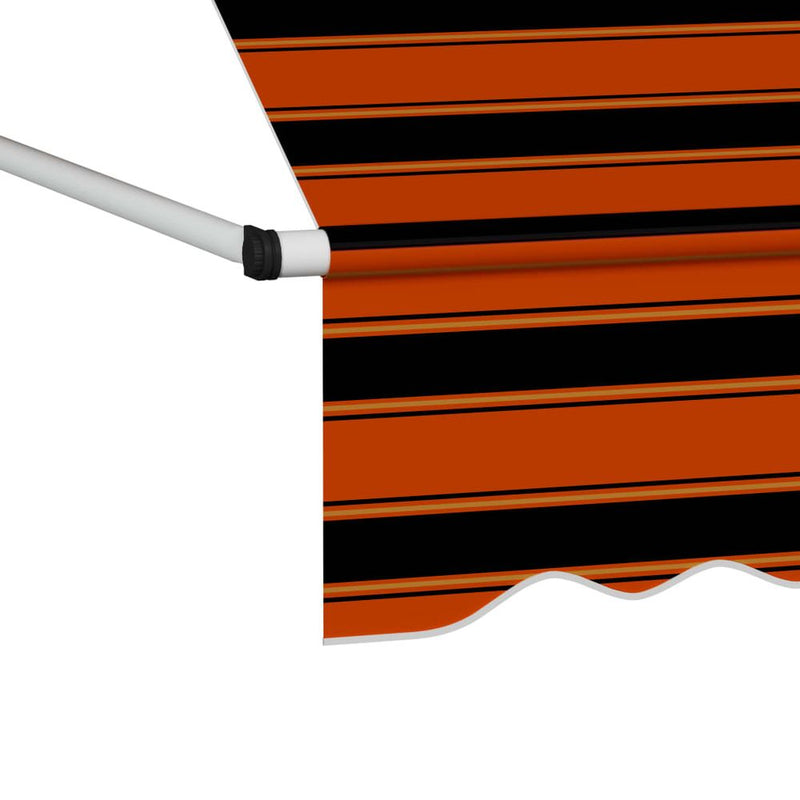 Manual Retractable Awning 100 cm Orange and Brown