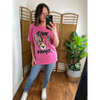 Ladies Oversized Tiger Lightning Wild Thang T Shirt Top