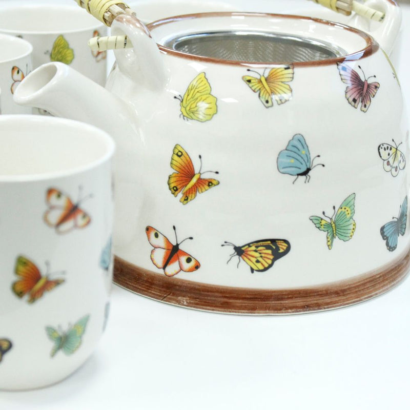 TeaP-02 - Herbal Teapot Set - Butterflies