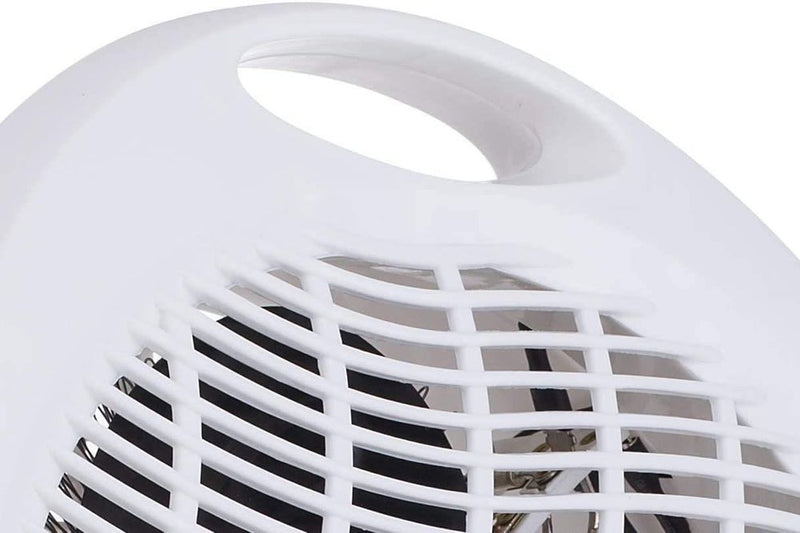 Fine Elements HEA1006 Upright round Fan Heater with 3 Heat Settings 2000w White