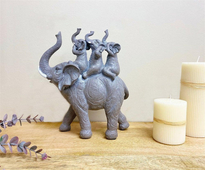 Elephant Family Ornament