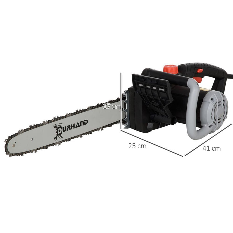 1600W Electric Chainsaw with Double Brake, Tool-Free Chain Tensioning and 40cm