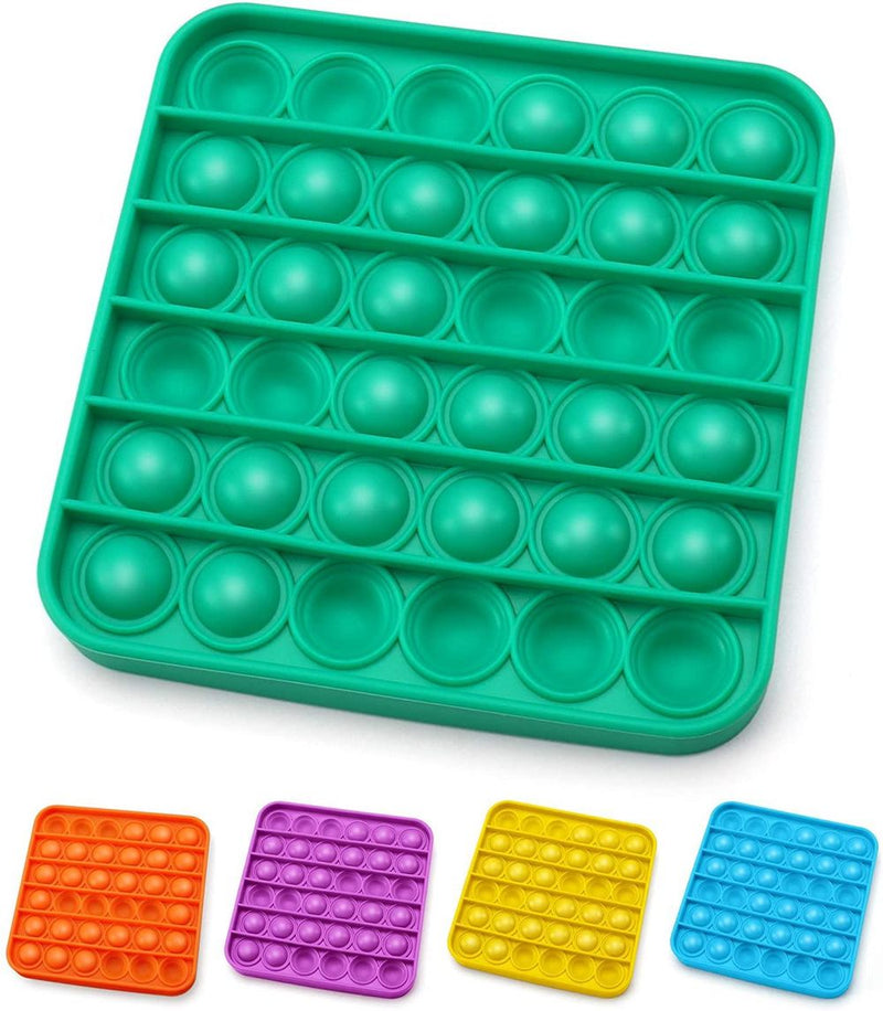 ASPECT Push Pop Bubble Stress Relief and Anti-Anxiety Tools for Kids Square Green