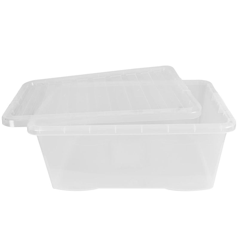 1x 45L Wham Crystal Storage Box with Clear Lid