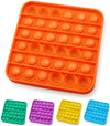 ASPECT Push Pop Bubble Stress Relief and Anti-Anxiety Tools for Kids Square Orange
