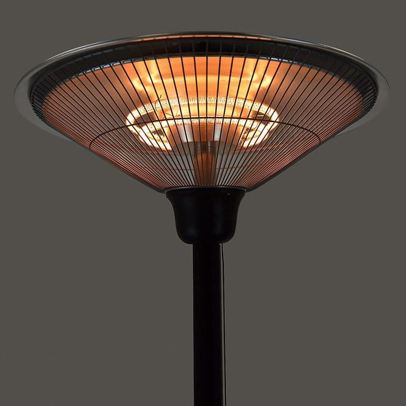 Lloytron Pedestal or Wall Mounted Patio Heater with Pull Cord Instant Warm Indoor & Outdoor