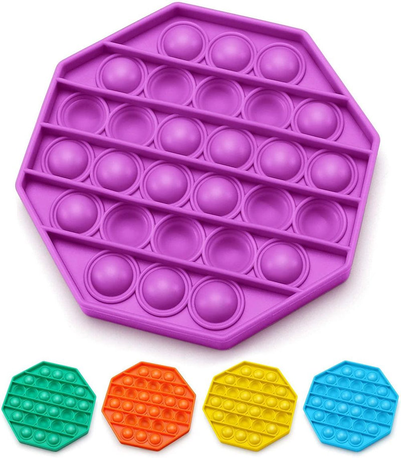 ASPECT Push Pop Bubble  Stress Relief and Anti-Anxiety Tools for Kids Octagon Purple