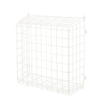 White Letter Box Catcher Basket With Lift Up Lid