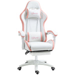 Vinsetto Racing Style Gaming Chair with Reclining Function Footrest, Pink