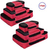 2X 3PK Packing Cubes Travelling Storage Red