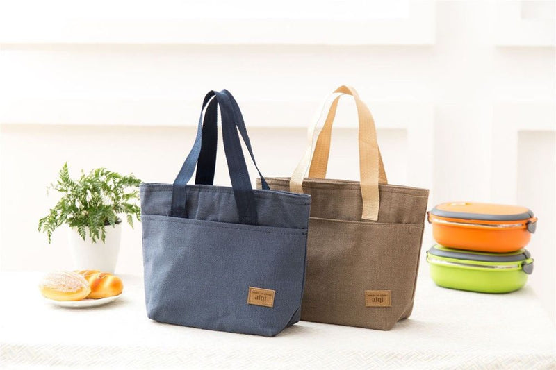Insulated Tote Canvas Thermal Lunch Bag for Work School Office